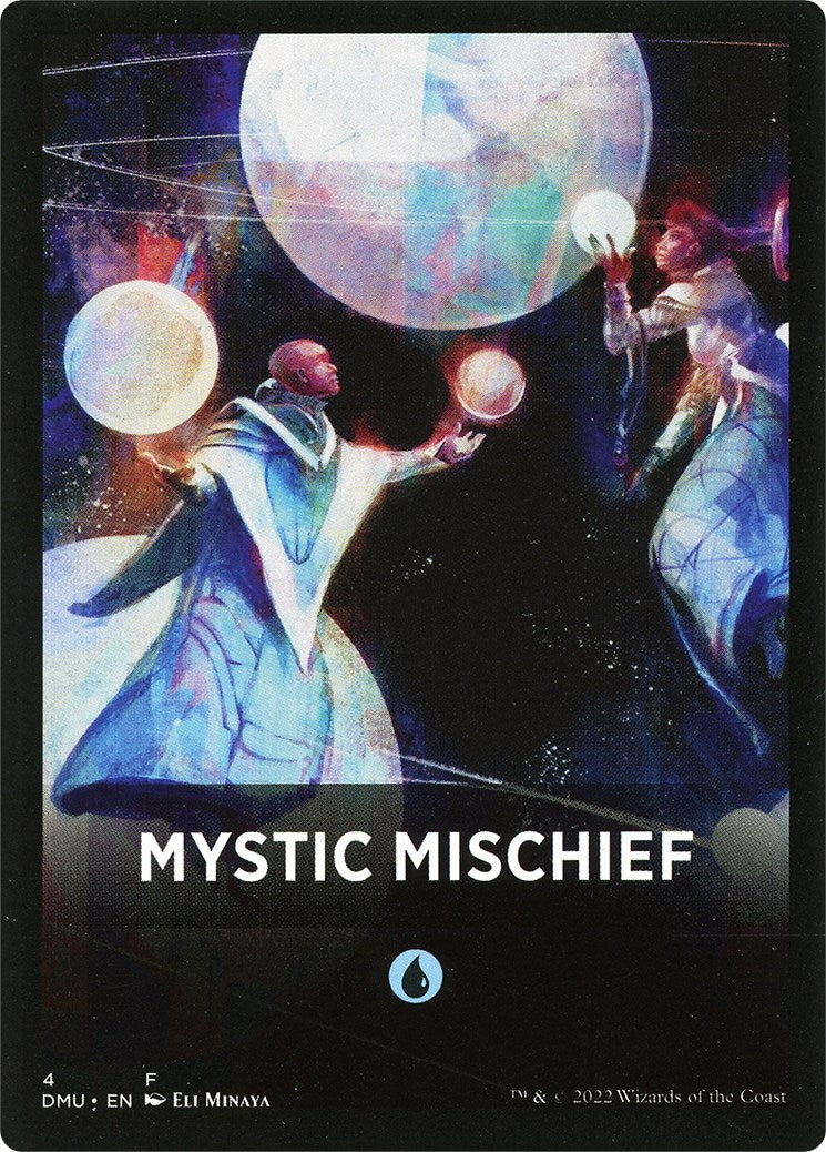 Mystic Mischief Theme Card [Dominaria United Tokens] | Chromatic Games