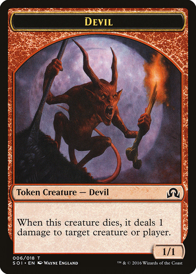 Devil Token [Shadows over Innistrad Tokens] | Chromatic Games