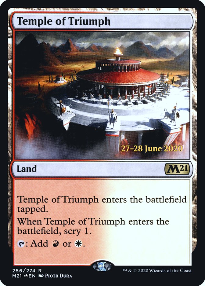 Temple of Triumph [Core Set 2021 Prerelease Promos] | Chromatic Games