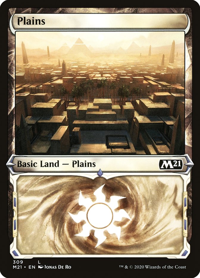 Plains (309) (Showcase) [Core Set 2021] | Chromatic Games