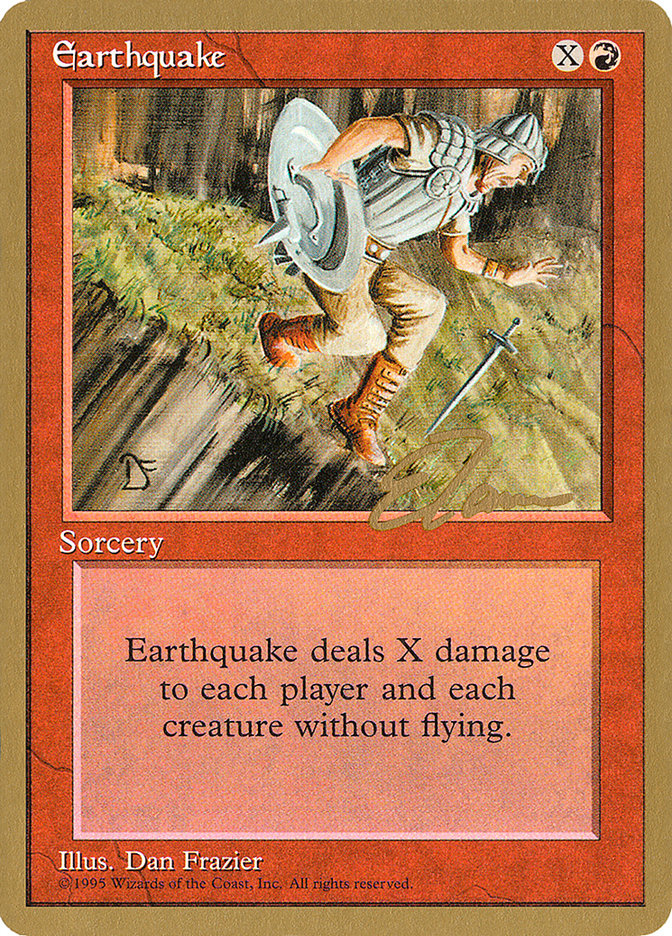 Earthquake (Eric Tam) [Pro Tour Collector Set] | Chromatic Games