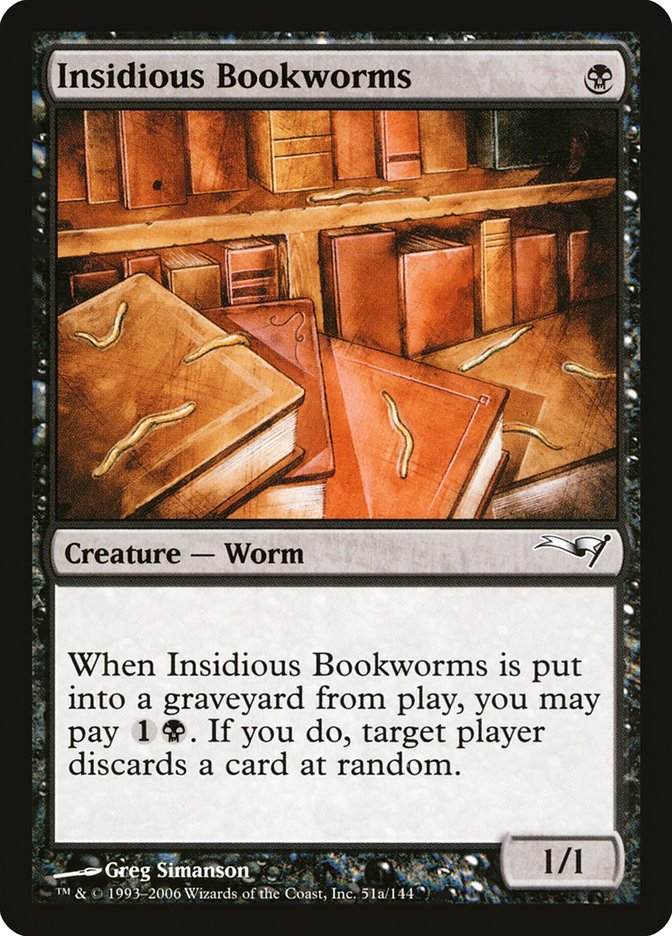 Insidious Bookworms [Coldsnap Theme Decks] | Chromatic Games