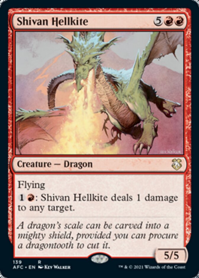 Shivan Hellkite [Dungeons & Dragons: Adventures in the Forgotten Realms Commander] | Chromatic Games