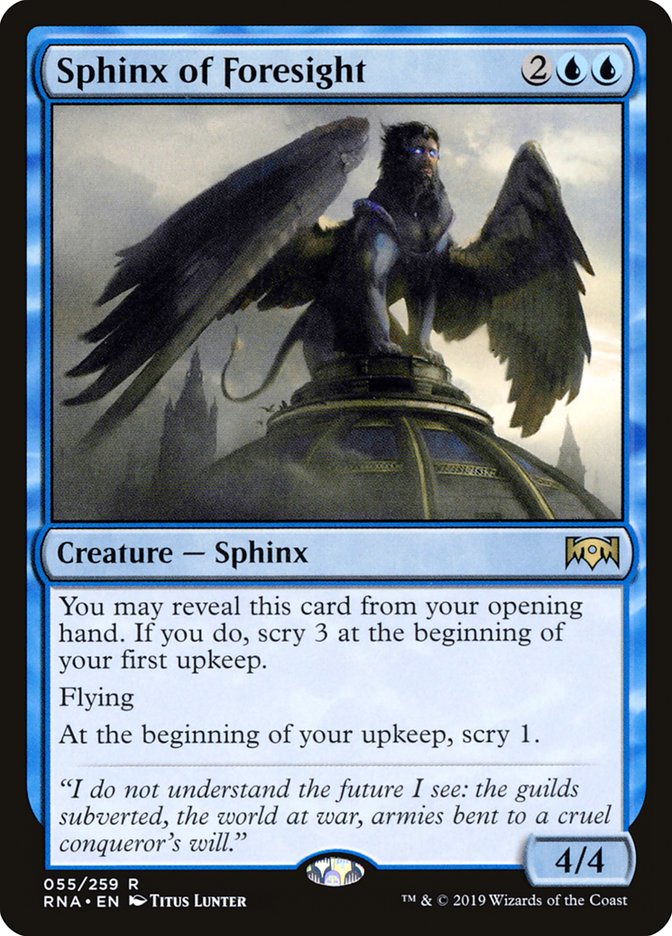 Sphinx of Foresight [Ravnica Allegiance] | Chromatic Games