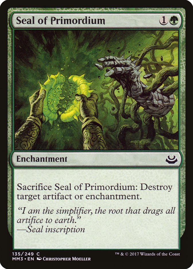 Seal of Primordium [Modern Masters 2017] | Chromatic Games