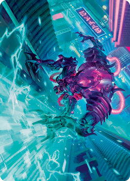 Surgehacker Mech Art Card [Kamigawa: Neon Dynasty Art Series] | Chromatic Games