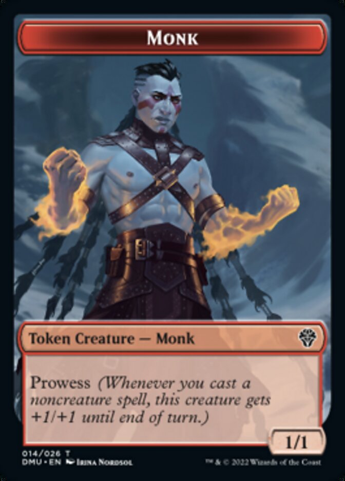 Monk Token [Dominaria United Tokens] | Chromatic Games