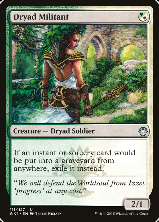 Dryad Militant [Guilds of Ravnica Guild Kit] | Chromatic Games