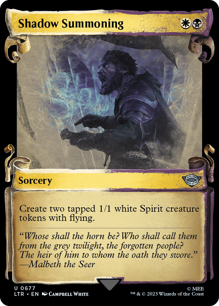 Shadow Summoning [The Lord of the Rings: Tales of Middle-Earth Showcase Scrolls] | Chromatic Games