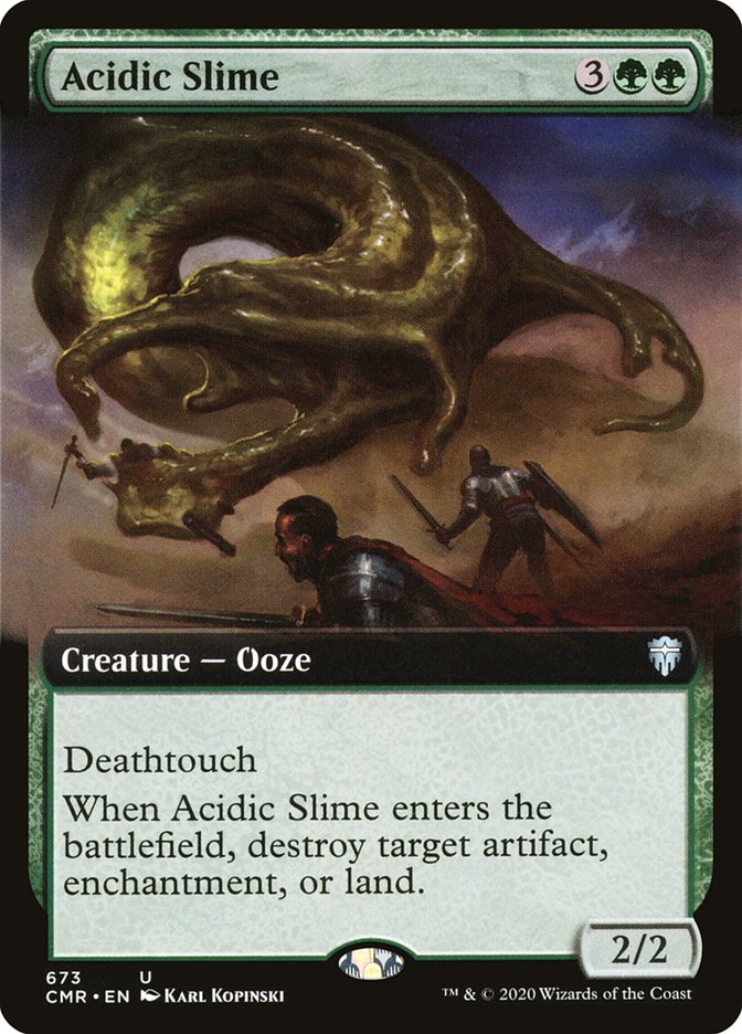 Acidic Slime (Extended Art) [Commander Legends] | Chromatic Games