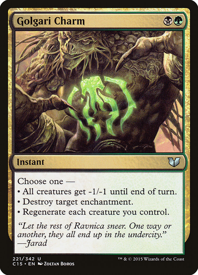 Golgari Charm [Commander 2015] | Chromatic Games