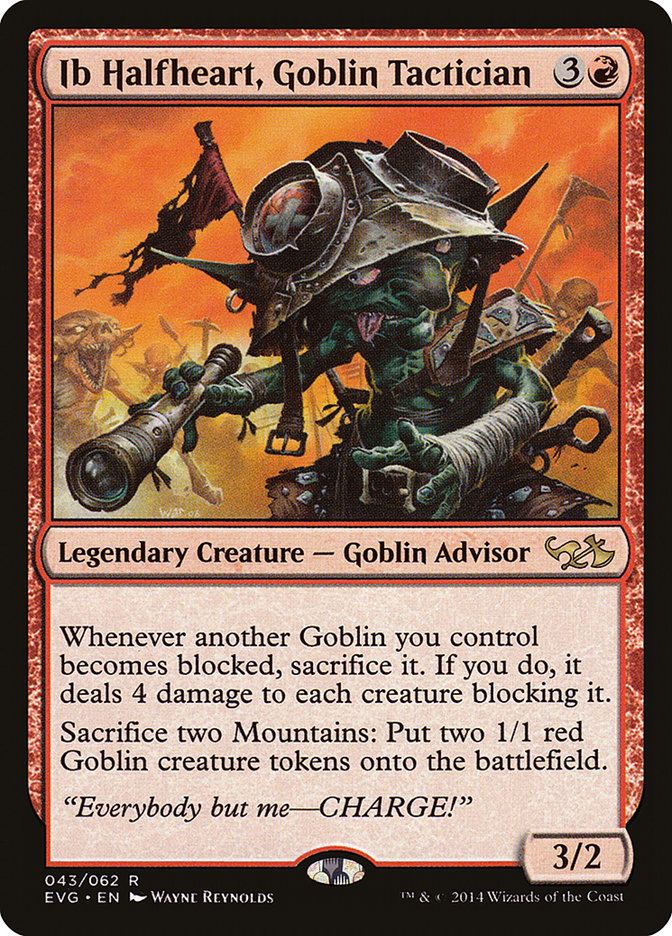 Ib Halfheart, Goblin Tactician (Elves vs. Goblins) [Duel Decks Anthology] | Chromatic Games