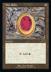 Mox Ruby (Retro) [30th Anniversary Edition] | Chromatic Games