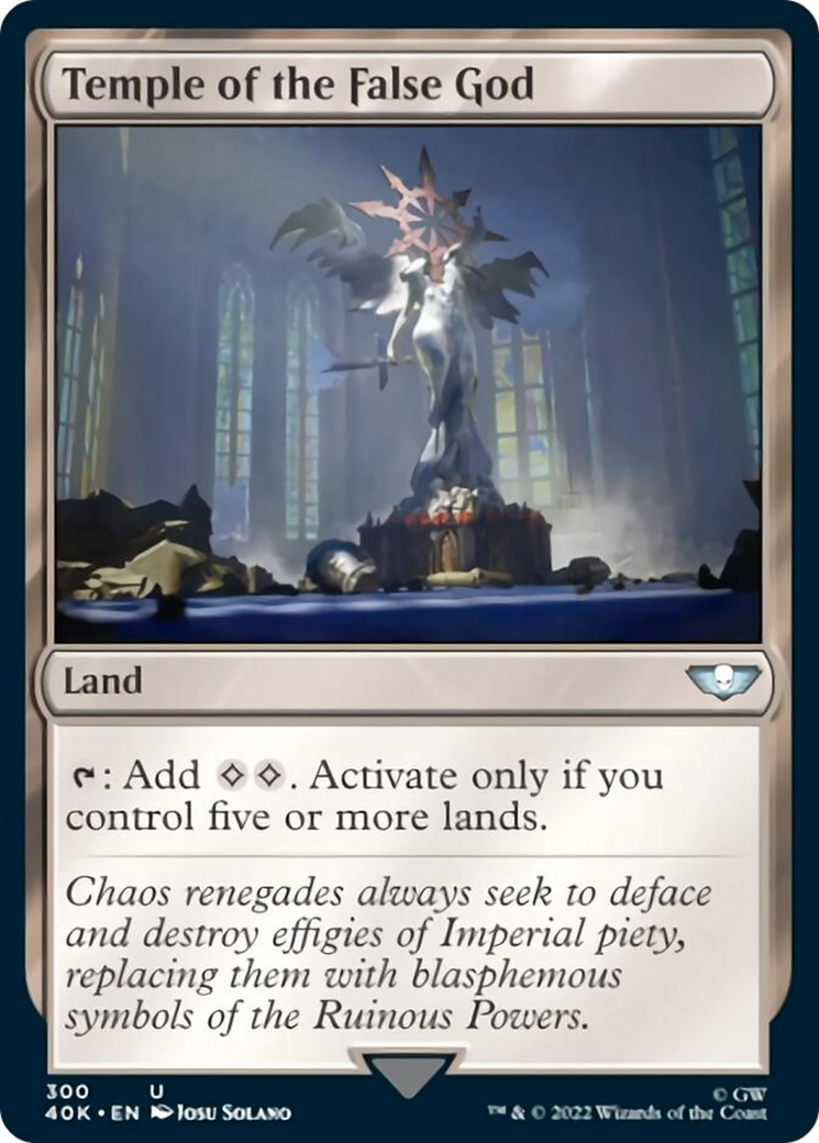 Temple of the False God (Surge Foil) [Warhammer 40,000] | Chromatic Games