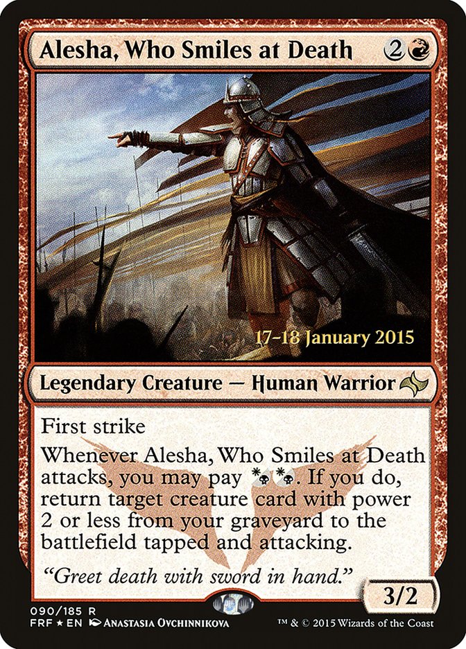 Alesha, Who Smiles at Death [Fate Reforged Prerelease Promos] | Chromatic Games