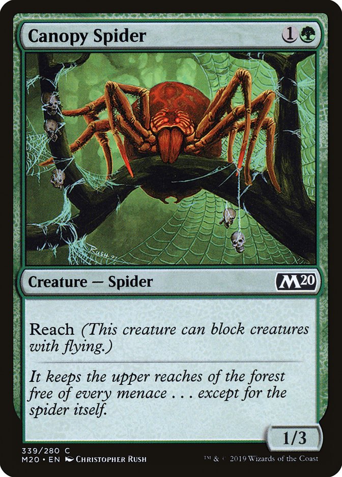 Canopy Spider [Core Set 2020] | Chromatic Games