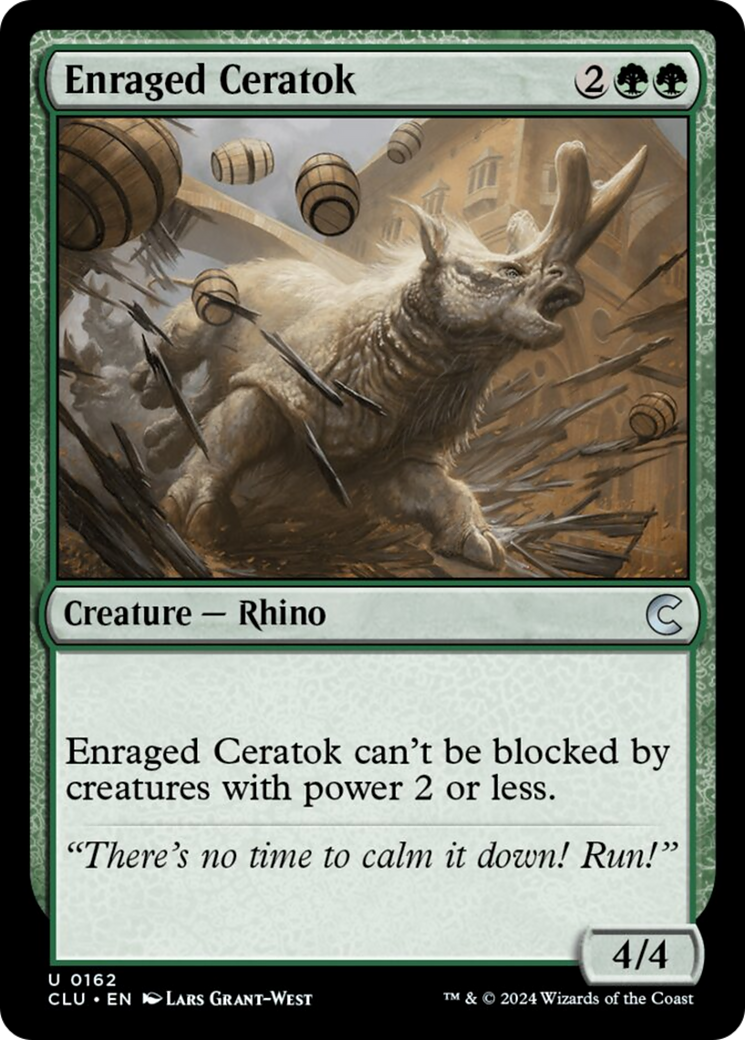 Enraged Ceratok [Ravnica: Clue Edition] | Chromatic Games