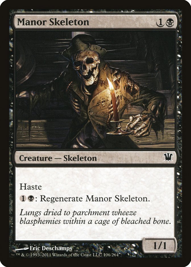 Manor Skeleton [Innistrad] | Chromatic Games