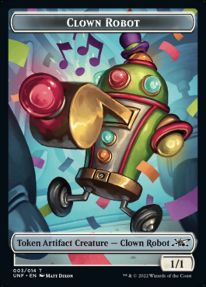 Clown Robot (003) Token [Unfinity Tokens] | Chromatic Games