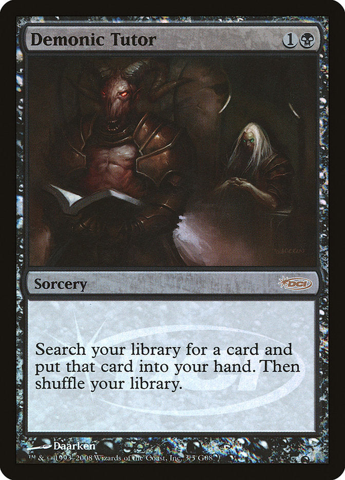 Demonic Tutor [Judge Gift Cards 2008] | Chromatic Games