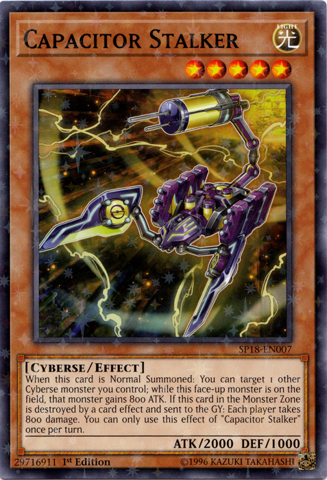 Capacitor Stalker (Starfoil) [SP18-EN007] Starfoil Rare | Chromatic Games