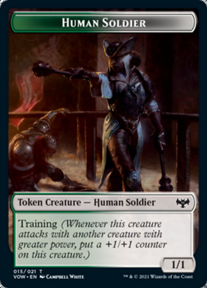 Human Soldier Token [Innistrad: Crimson Vow Tokens] | Chromatic Games