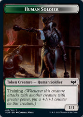 Insect // Human Soldier Double-Sided Token [Innistrad: Crimson Vow Tokens] | Chromatic Games