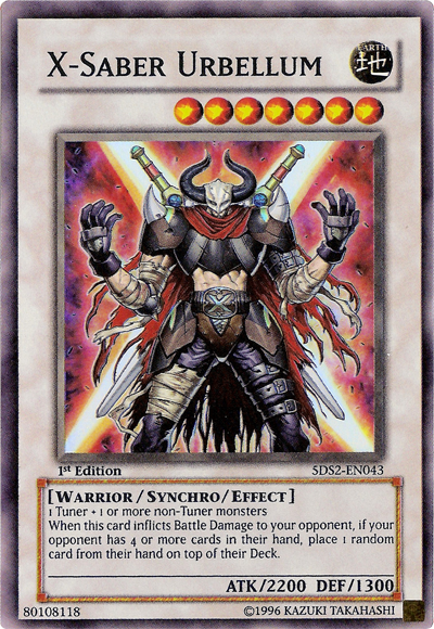 X-Saber Urbellum [5DS2-EN043] Super Rare | Chromatic Games