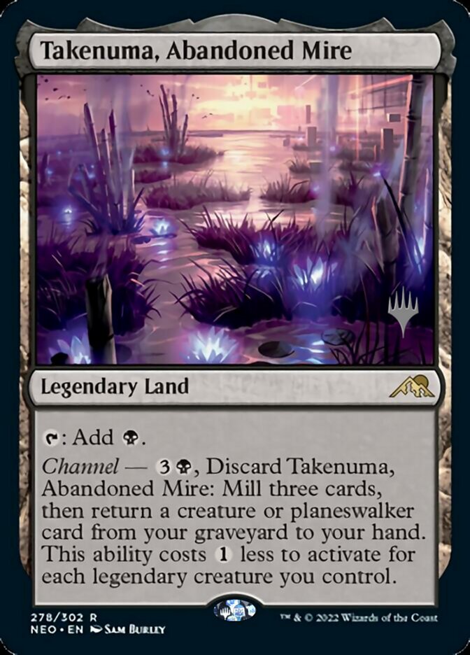 Takenuma, Abandoned Mire (Promo Pack) [Kamigawa: Neon Dynasty Promos] | Chromatic Games