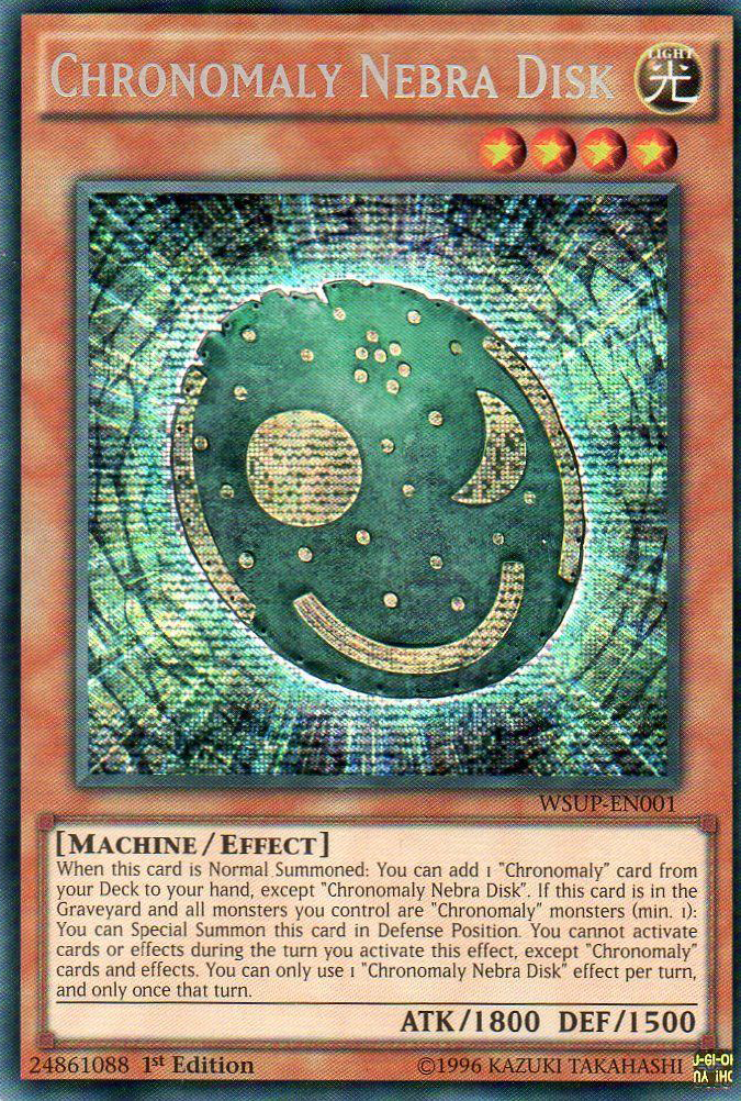 Chronomaly Nebra Disk [WSUP-EN001] Prismatic Secret Rare | Chromatic Games