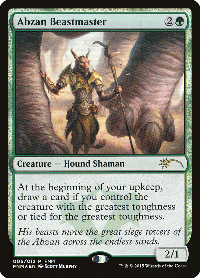 Abzan Beastmaster [Friday Night Magic 2015] | Chromatic Games