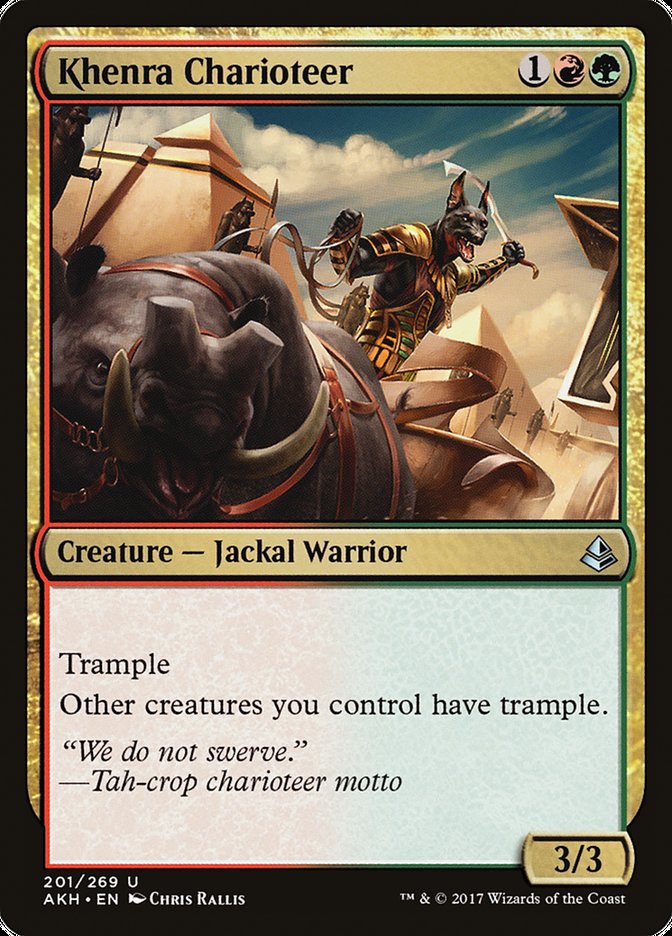 Khenra Charioteer [Amonkhet] | Chromatic Games