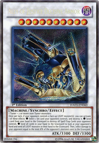 Ally of Justice Decisive Armor [HA03-EN060] Secret Rare | Chromatic Games