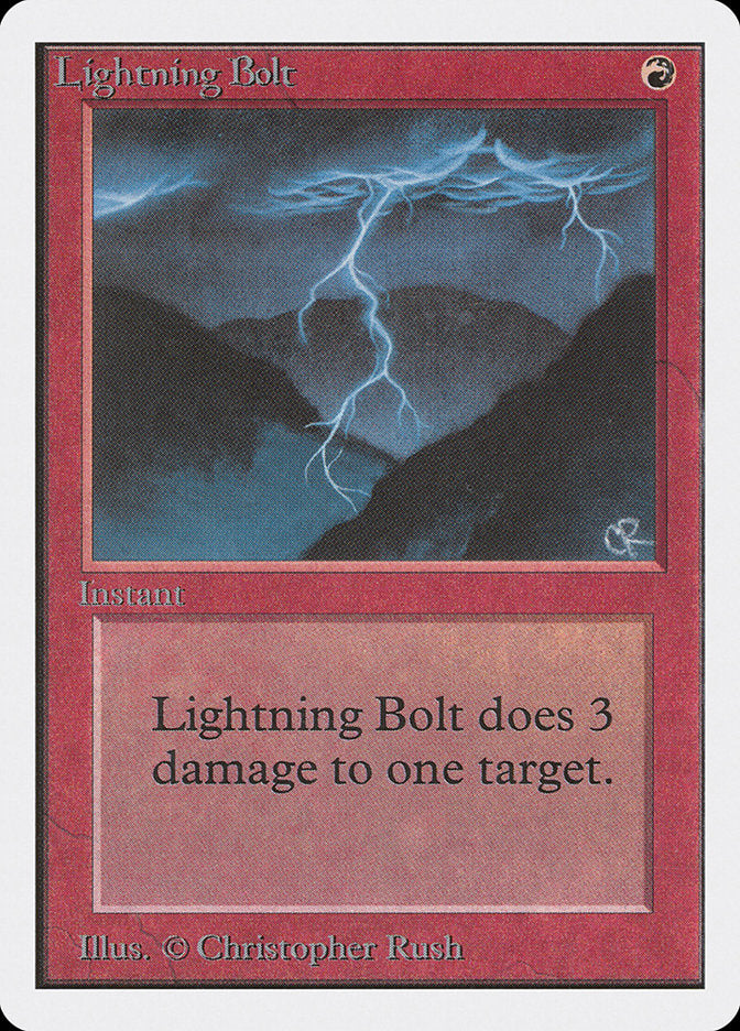 Lightning Bolt [Unlimited Edition] | Chromatic Games