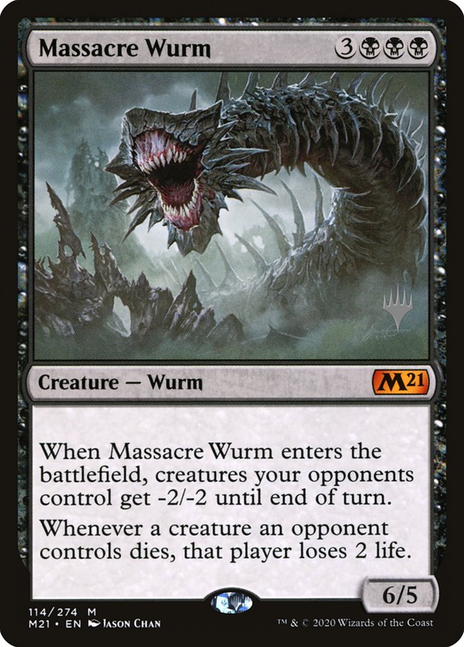 Massacre Wurm (Promo Pack) [Core Set 2021 Promos] | Chromatic Games