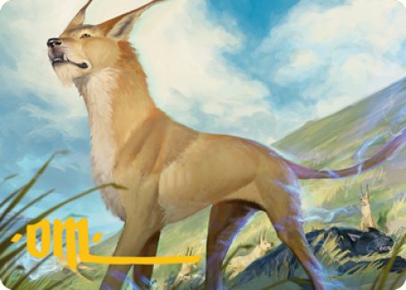 Blink Dog Art Card (Gold-Stamped Signature) [Dungeons & Dragons: Adventures in the Forgotten Realms Art Series] | Chromatic Games