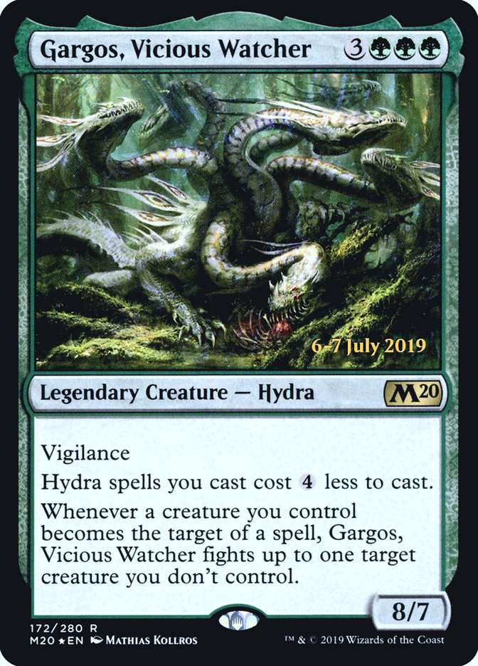 Gargos, Vicious Watcher [Core Set 2020 Prerelease Promos] | Chromatic Games