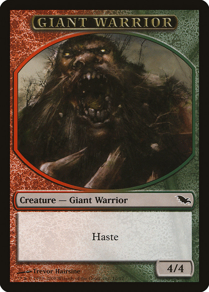 Giant Warrior Token [Shadowmoor Tokens] | Chromatic Games