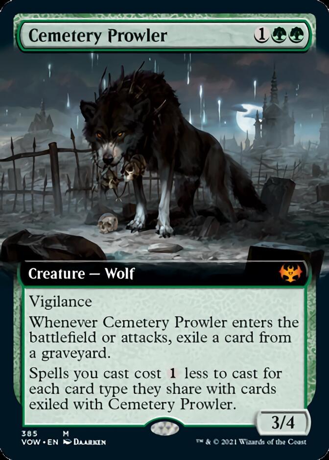 Cemetery Prowler (Extended Art) [Innistrad: Crimson Vow] | Chromatic Games