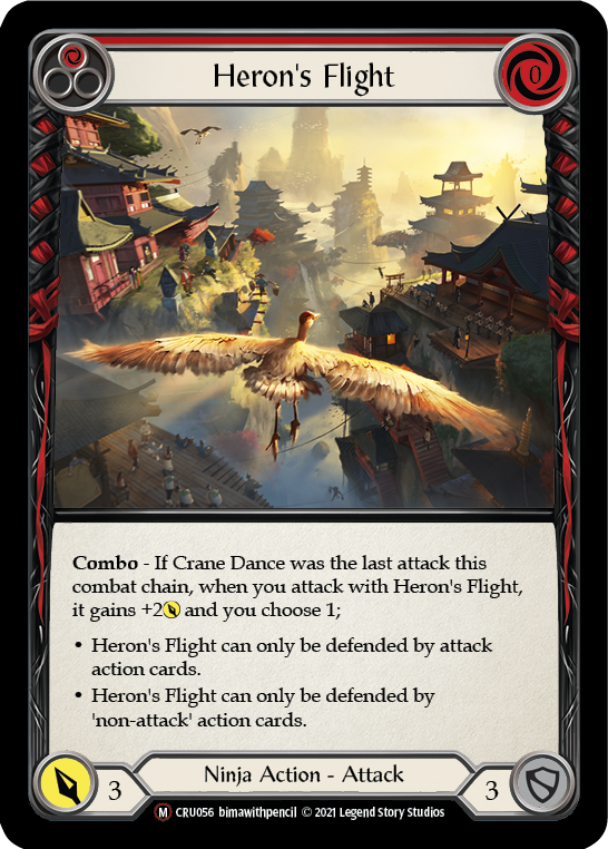 Heron's Flight [U-CRU056] (Crucible of War Unlimited)  Unlimited Rainbow Foil | Chromatic Games