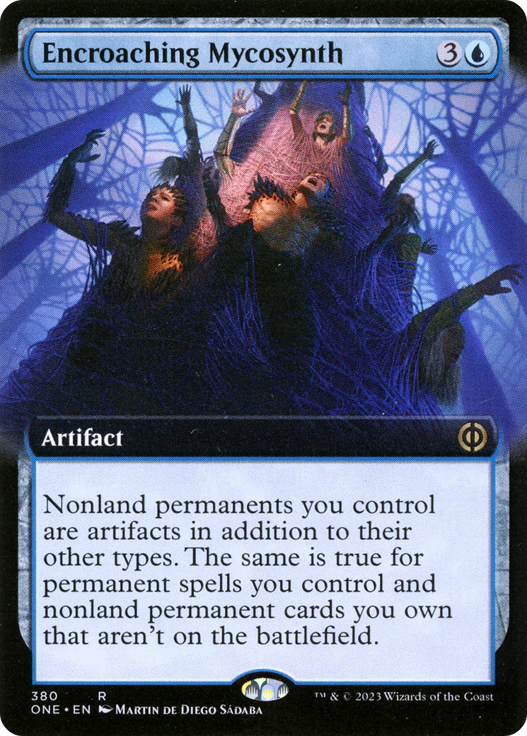 Encroaching Mycosynth (Extended Art) [Phyrexia: All Will Be One] | Chromatic Games