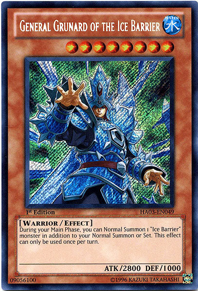 General Grunard of the Ice Barrier [HA03-EN049] Secret Rare | Chromatic Games