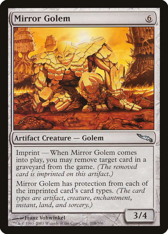 Mirror Golem [Mirrodin] | Chromatic Games