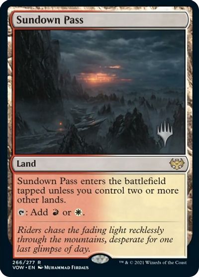 Sundown Pass (Promo Pack) [Innistrad: Crimson Vow Promos] | Chromatic Games