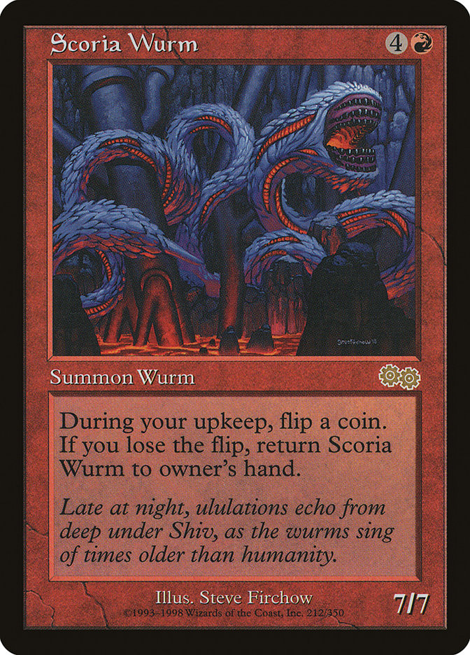 Scoria Wurm [Urza's Saga] | Chromatic Games