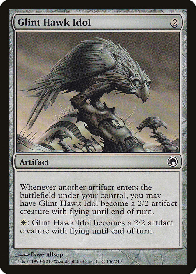 Glint Hawk Idol [Scars of Mirrodin] | Chromatic Games