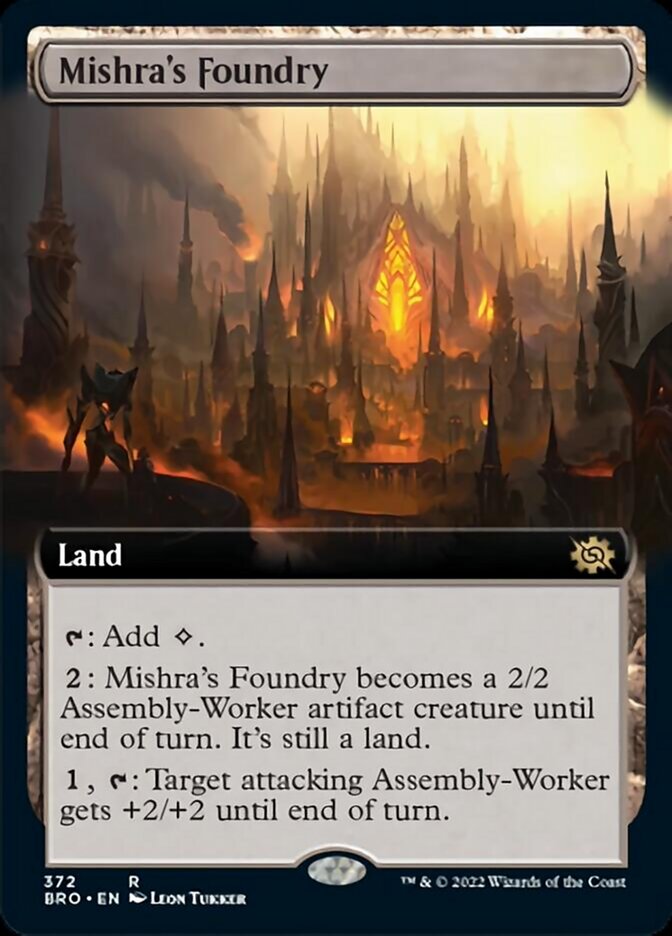 Mishra's Foundry (Extended Art) [The Brothers' War] | Chromatic Games