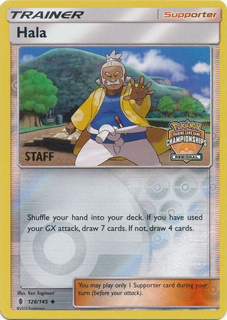 Hala (126/145) (Regional Championship Promo Staff) [Sun & Moon: Guardians Rising] | Chromatic Games