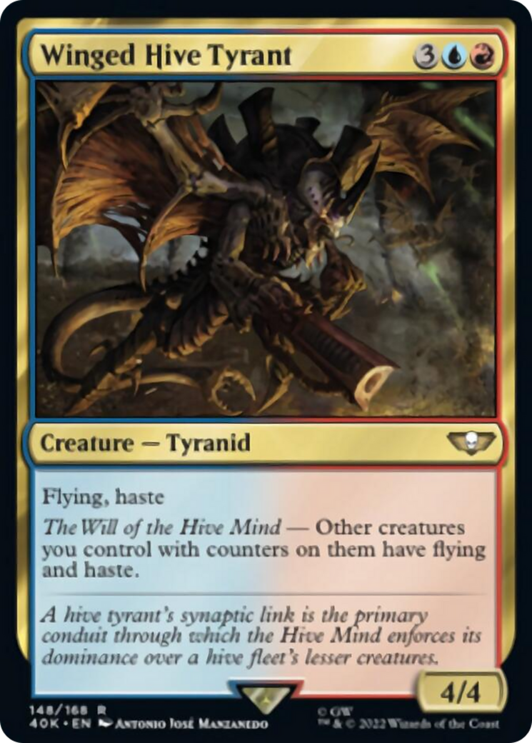 Winged Hive Tyrant (Surge Foil) [Warhammer 40,000] | Chromatic Games