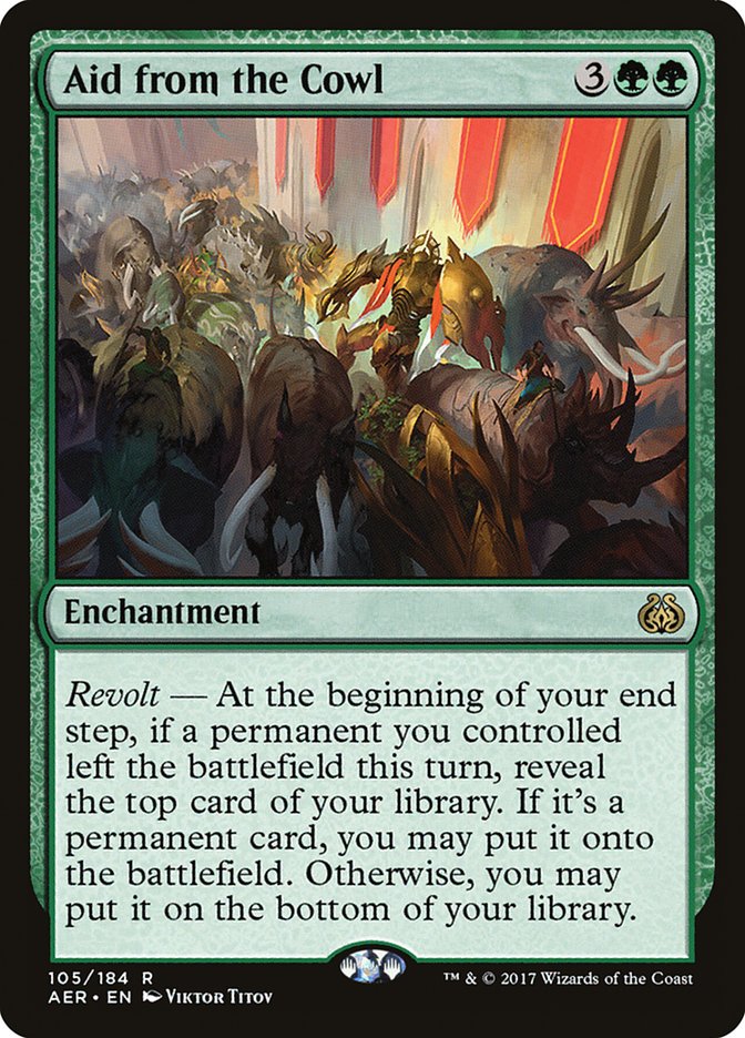 Aid from the Cowl [Aether Revolt] | Chromatic Games